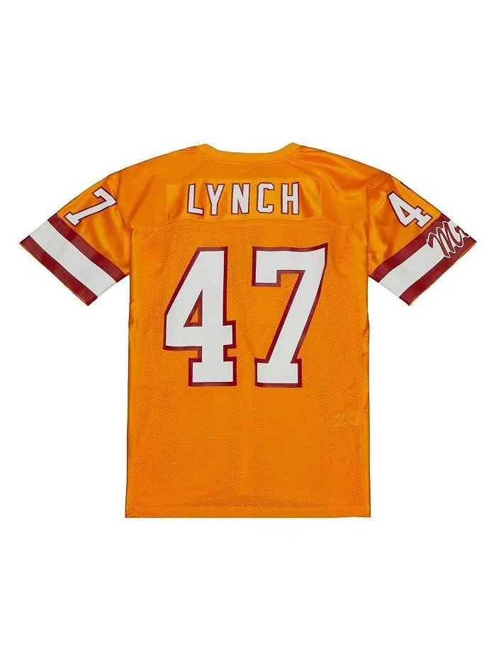 Мужская футболка John Lynch Orange Tampa Bay Buccaneers 1993 года Mitchell & Ness — изображение 3 из 4, оранжевый