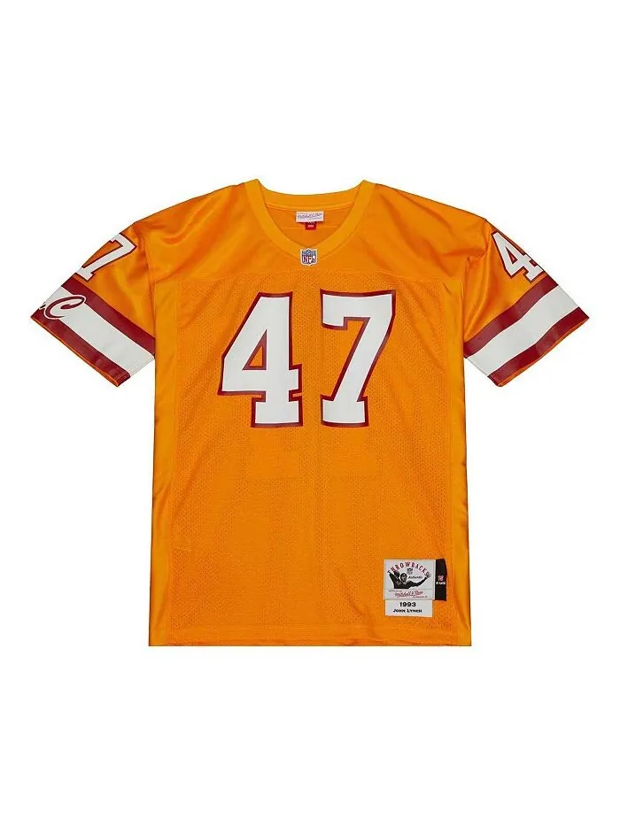 Мужская футболка John Lynch Orange Tampa Bay Buccaneers 1993 года Mitchell & Ness — изображение 4 из 4, оранжевый
