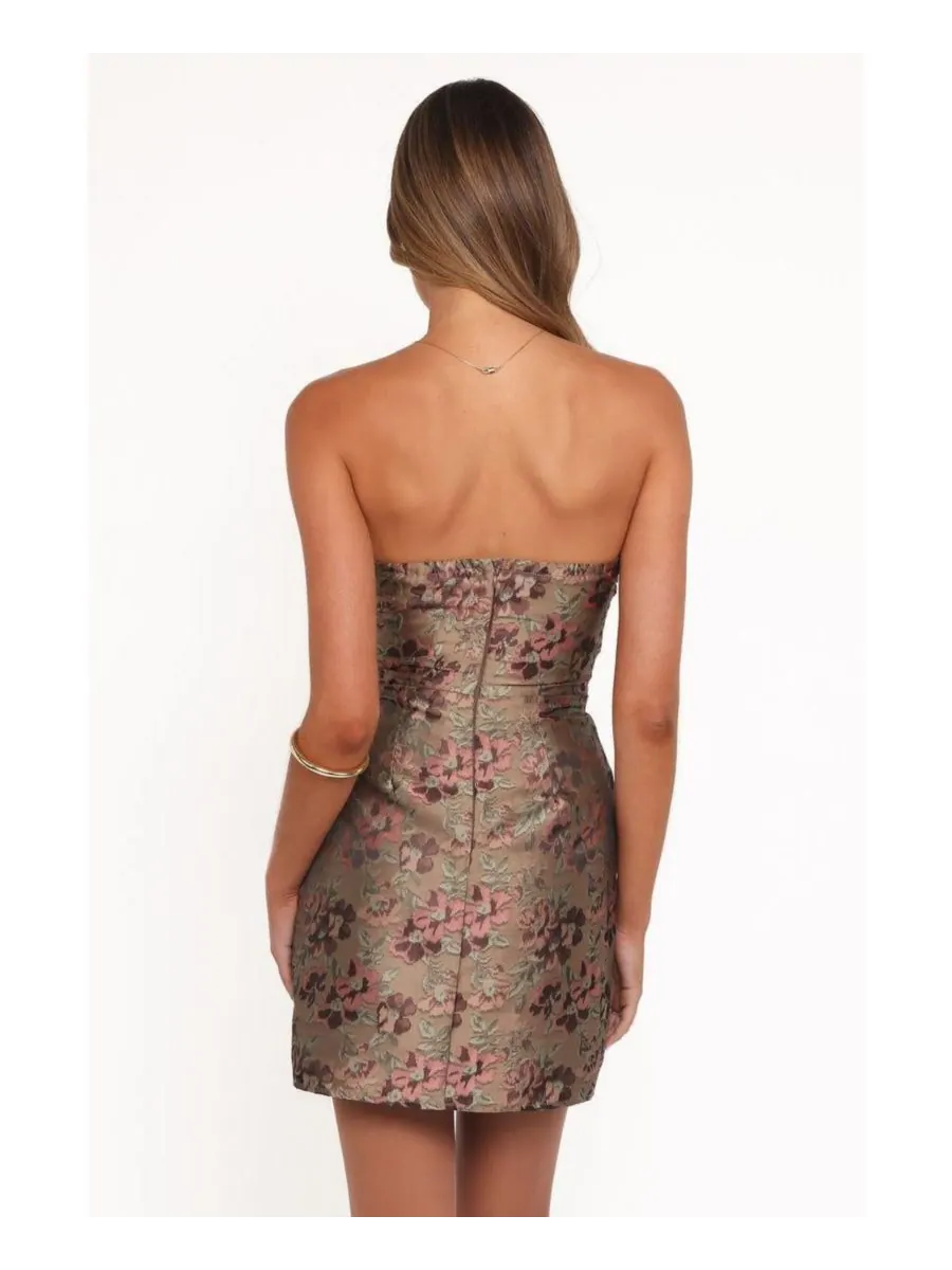 Женское мини-платье Jinny с длинными рукавами Petal and Pup, Bronze floral — изображение 3 из 4