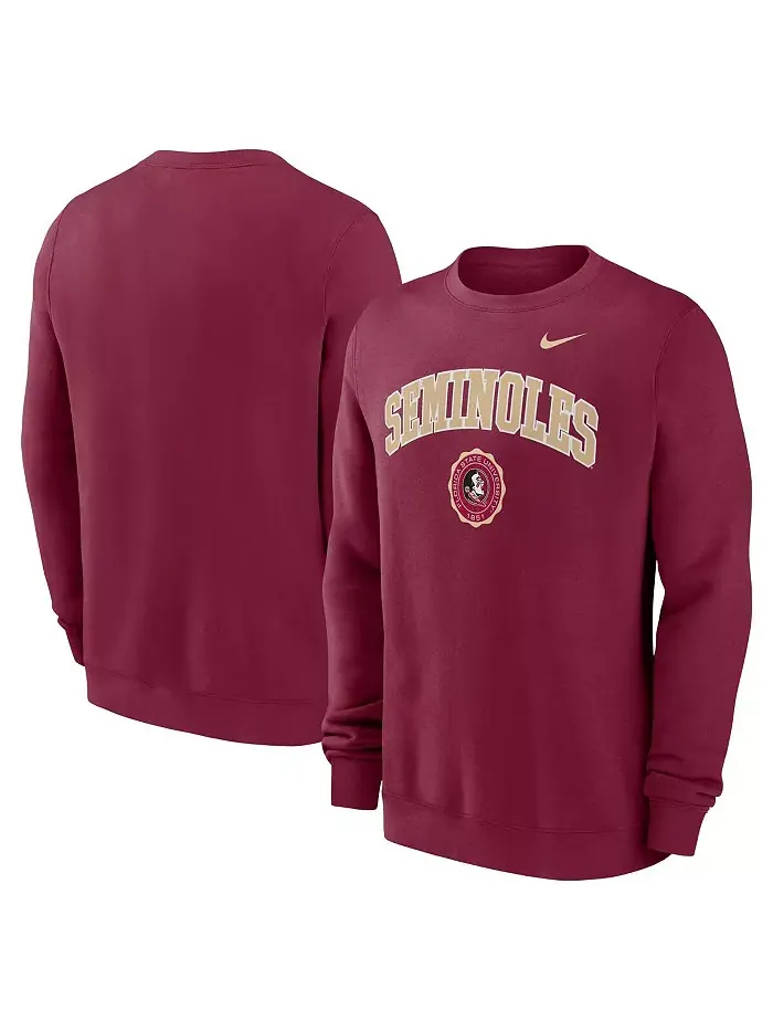 Мужская толстовка с капюшоном Garnet Florida State Seminoles с арочной эмблемой Nike — изображение 1 из 3