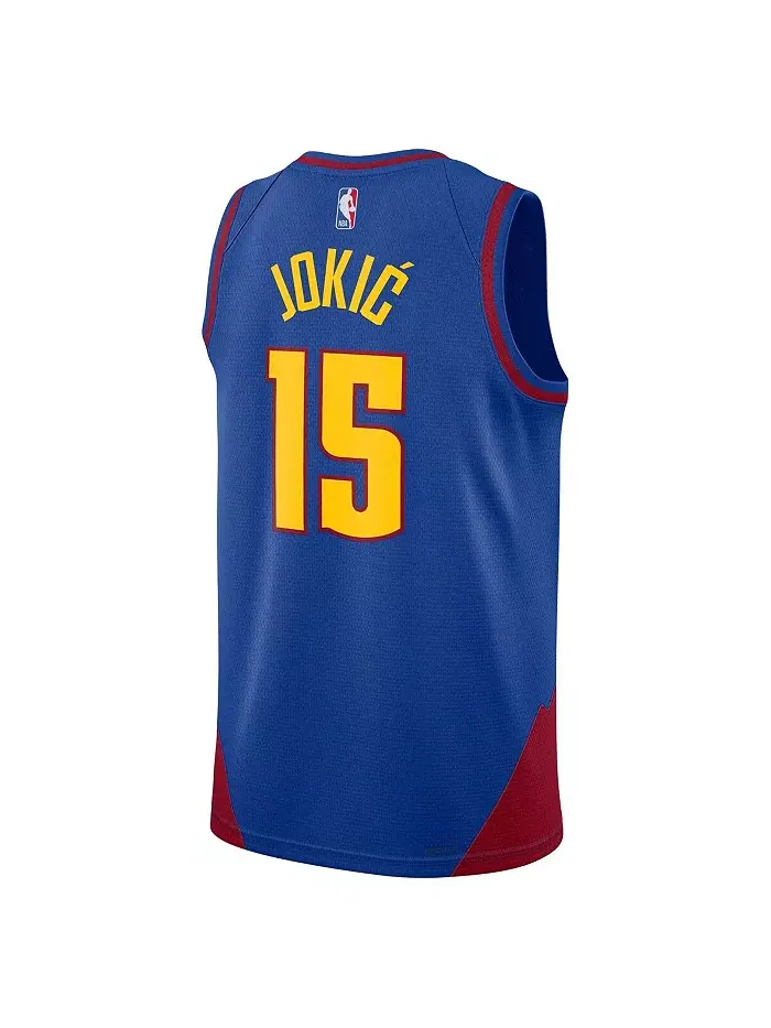 Мужская и женская баскетбольная майка Jordan Nikola Jokic в стиле Swingman, расцветка Denver — изображение 3 из 3