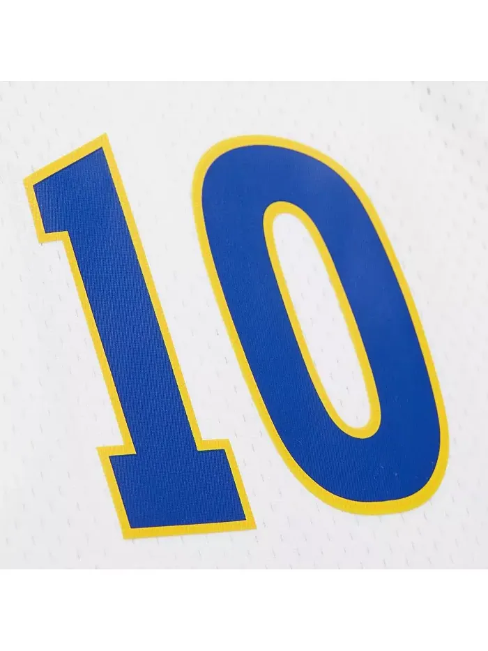 Мужская майка Tim Hardaway White Golden State Warriors Hardwood Classics 1990/91 Swingman Mitchell — изображение 2 из 5