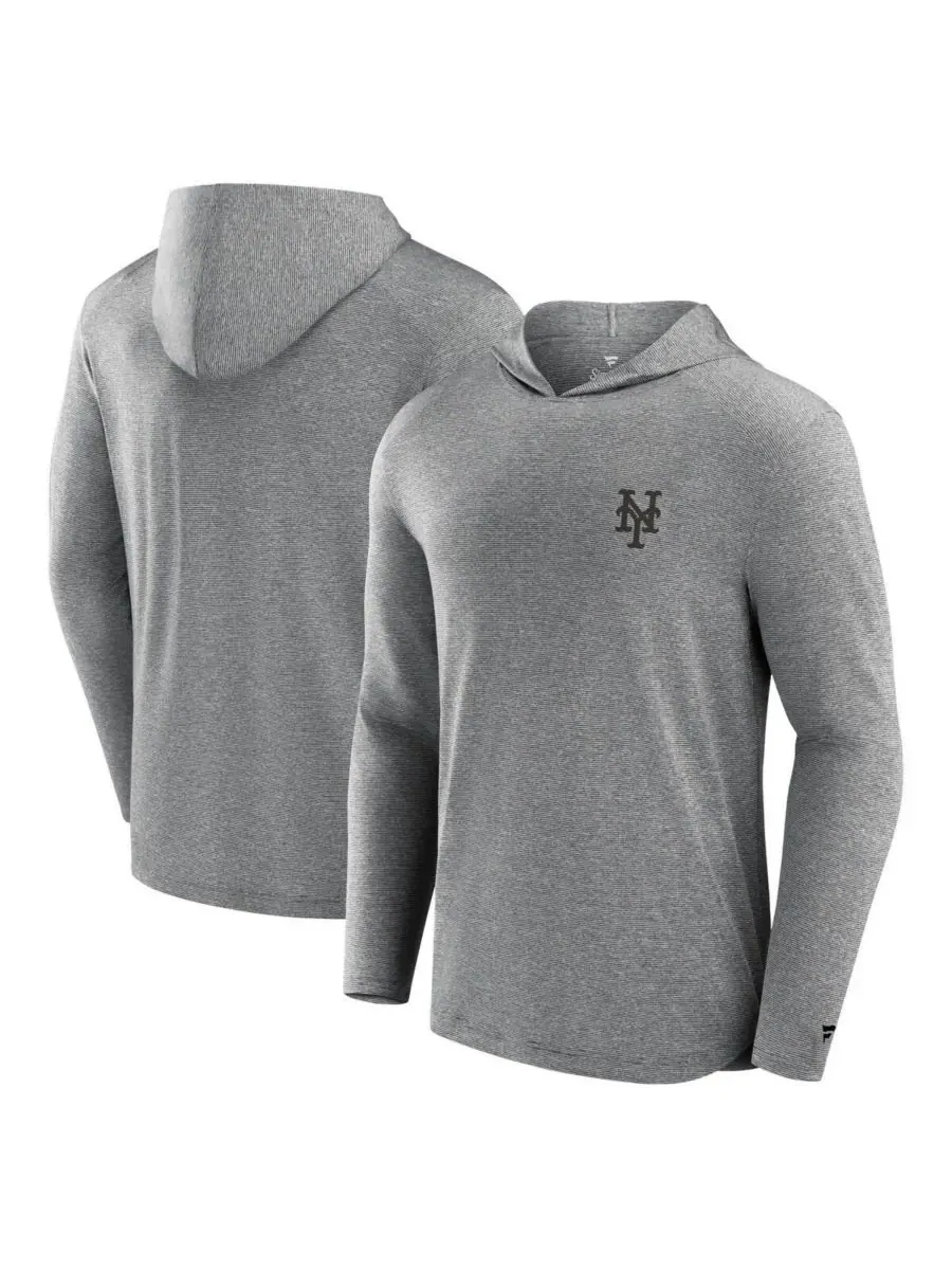 Fanatics Мужская серая легкая толстовка с капюшоном New York Mets Front Office Tech — изображение 1 из 3, серый