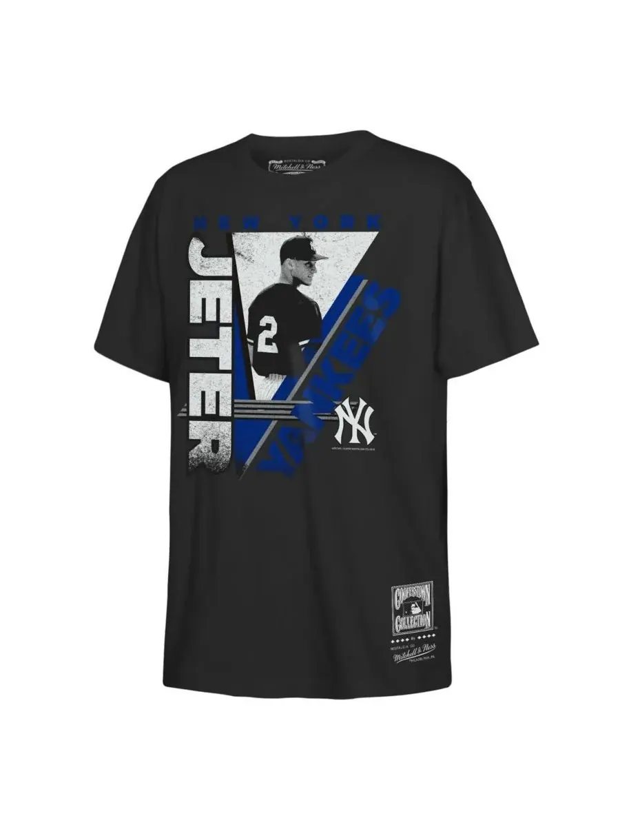 Футболка с графическим изображением Дерека Джетера, игрока команды New York Yankees — изображение 1 из 1, черный