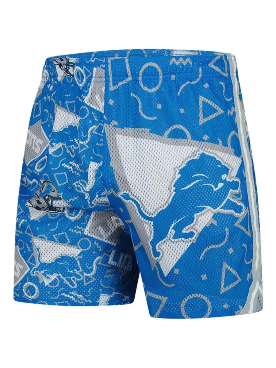 Chubbies Мужские синие сетчатые шорты с символикой команды Detroit Lions — изображение 3 из 3, синий