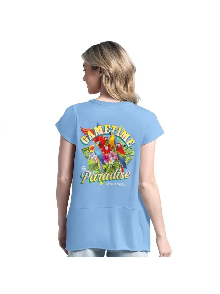 Margaritaville Женская синяя футболка Buffalo Bills Gametime Is Paradise — изображение 2 из 2, синий