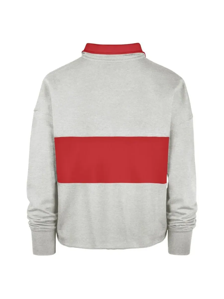 '47 Brand Женская куртка Heather Gray Distressed Chicago Bulls Breakthrough Remi Quarter-Zip Jacket — изображение 2 из 3