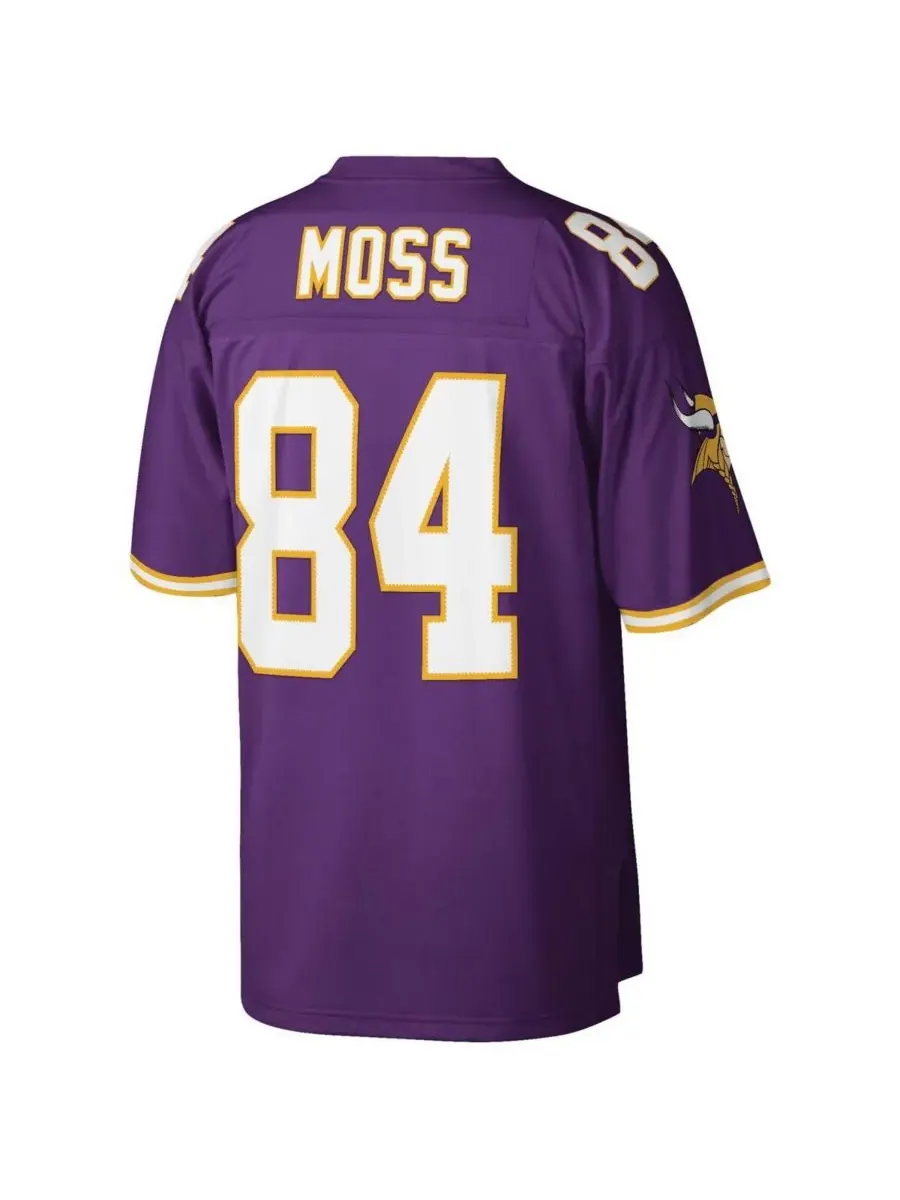 Mitchell & Ness Мужская фиолетовая реплика футболки Рэнди Мосса из команды Minnesota Vikings Legacy — изображение 3 из 3