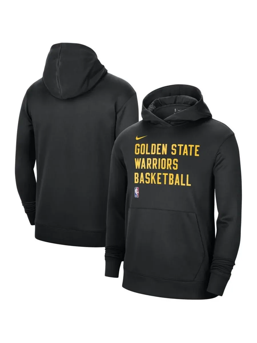 Nike Мужская и женская черная толстовка с капюшоном Golden State Warriors 2023/24 Performance — изображение 1 из 3, черный