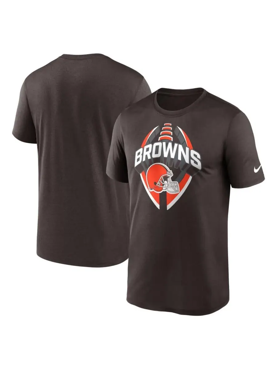 Nike Мужская коричневая футболка Cleveland Browns Legend Icon Performance — изображение 1 из 3, коричневый
