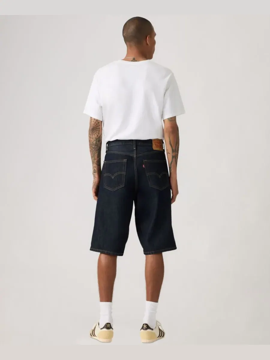 Мужские шорты 470 с низкой посадкой, 14 дюймов, свободного кроя Levi's, Rinse Ruler — изображение 4 из 4