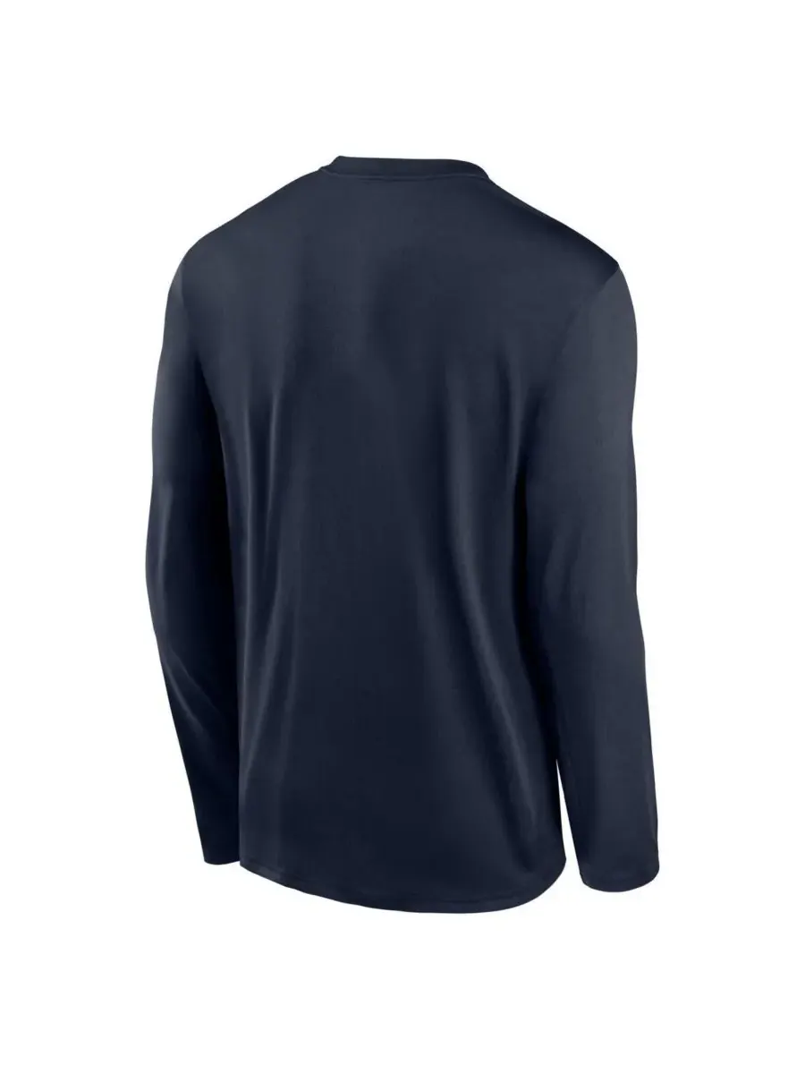 Nike Мужская темно-синяя футболка с длинным рукавом Atlanta Braves Authentic Collection Legend — изображение 3 из 3