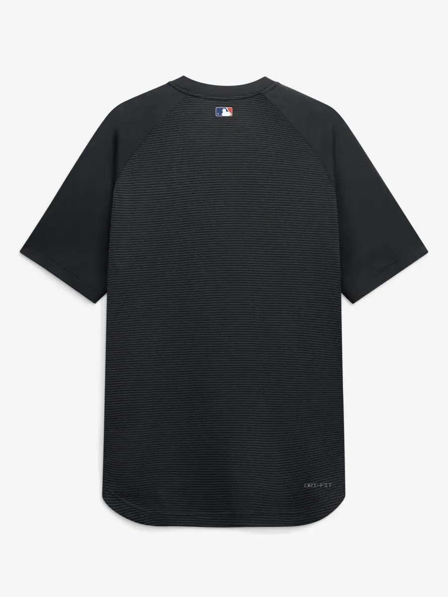 Мужская черная футболка-реглан Dri-FIT из аутентичной коллекции New York Mets для тренировок перед — изображение 4 из 5
