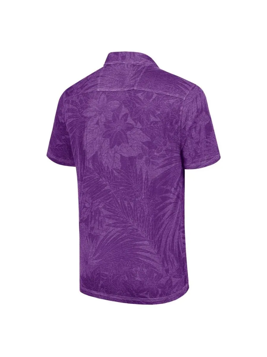 Tommy Bahama Мужская фиолетовая спортивная рубашка-поло Baltimore Ravens Santiago Paradise — изображение 2 из 3, фиолетовый