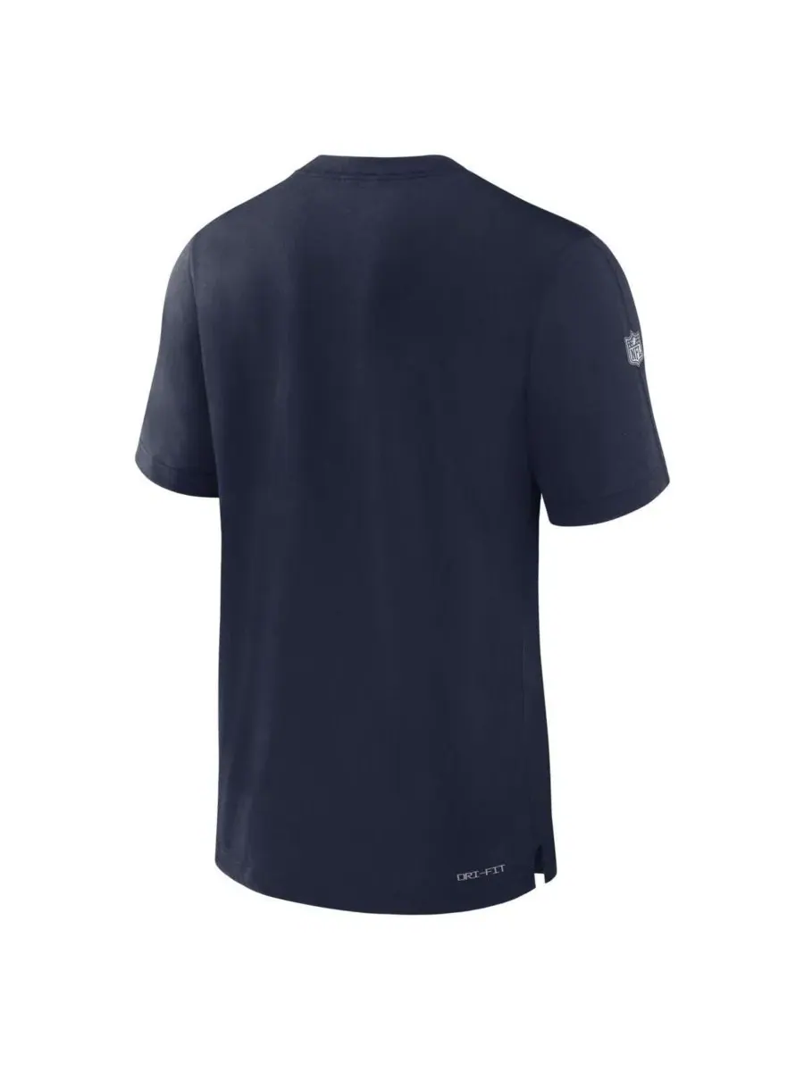Nike Мужская темно-синяя футболка New England Patriots 2023 Sideline Performance — изображение 2 из 3, темно-синий