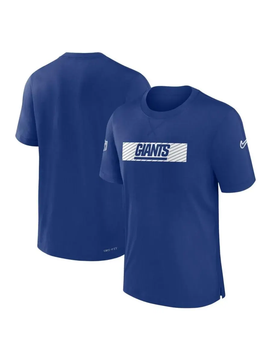 Мужская футболка Royal New York Giants Sideline Player Performance Nike — изображение 1 из 3, королевский