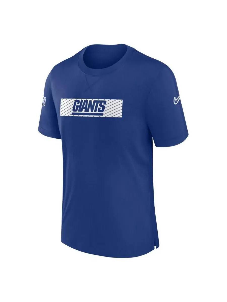 Мужская футболка Royal New York Giants Sideline Player Performance Nike — изображение 3 из 3, королевский
