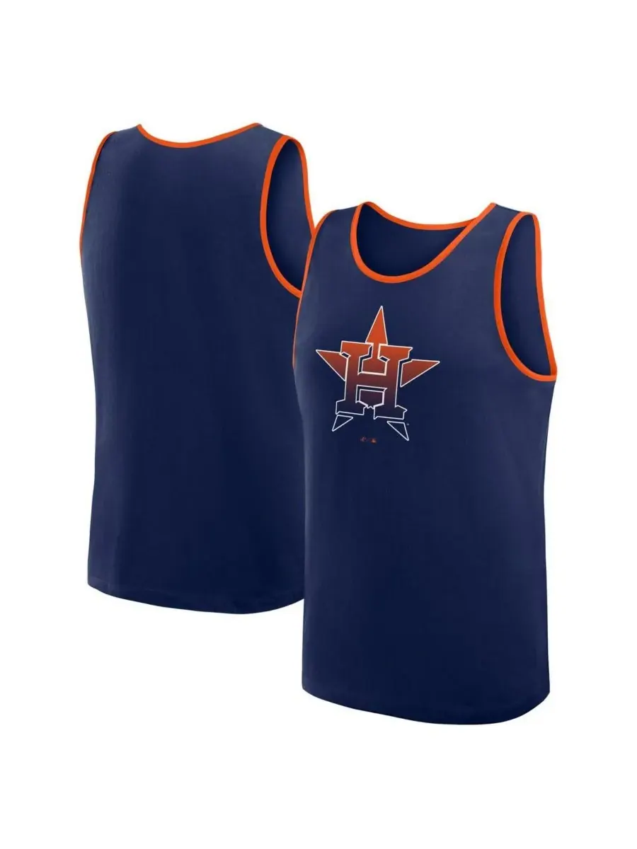Logo Athletic Мужская темно-синяя майка с надписью "Houston Astros Unmatched Success" — изображение 1 из 3, темно-синий