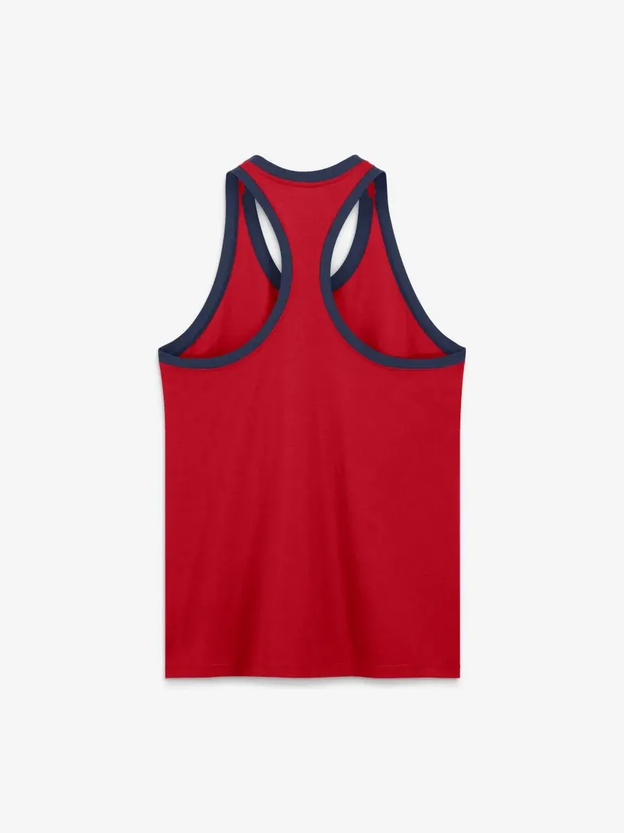 Топ без рукавов с принтом Atlanta Braves Tri-Blend Dri-FIT Racerback Nike — изображение 3 из 5, красный