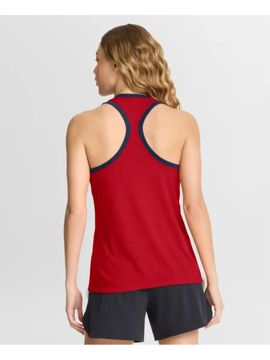 Топ без рукавов с принтом Atlanta Braves Tri-Blend Dri-FIT Racerback Nike — изображение 4 из 5, красный
