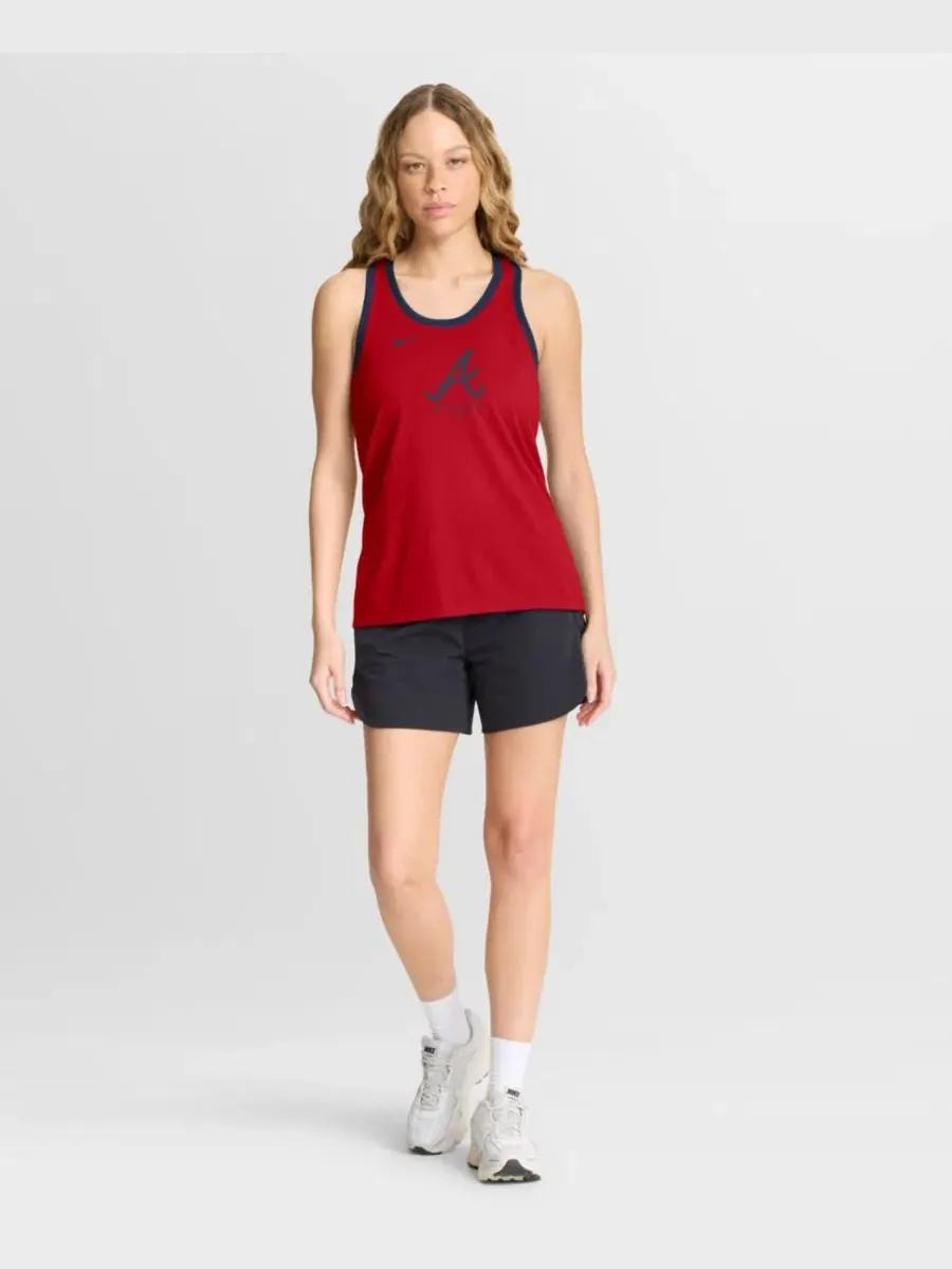 Топ без рукавов с принтом Atlanta Braves Tri-Blend Dri-FIT Racerback Nike — изображение 5 из 5, красный