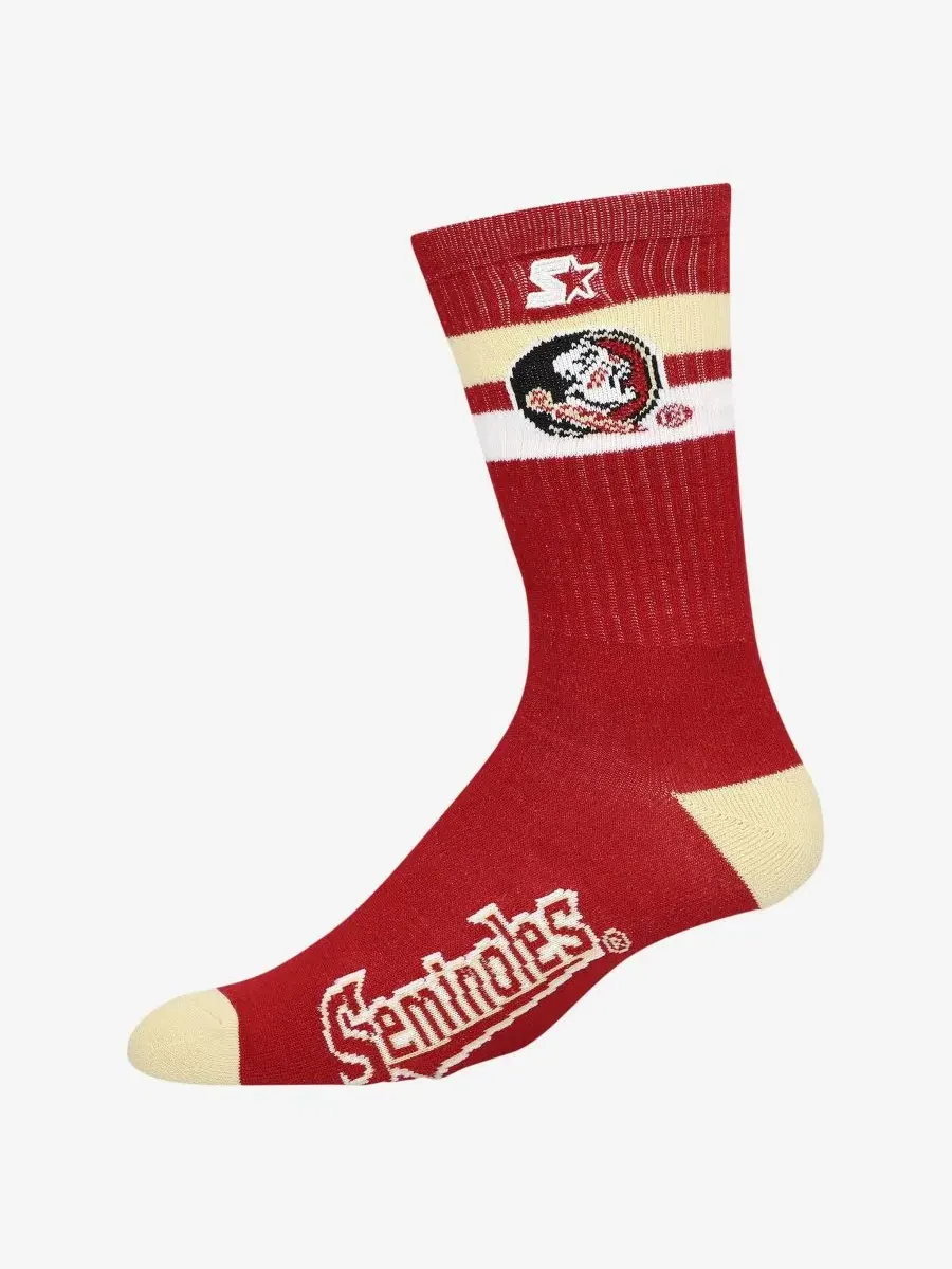 Носки с графикой Florida State Seminoles, модель Team Color Two-Stripe Starter — изображение 1 из 2, коричневый