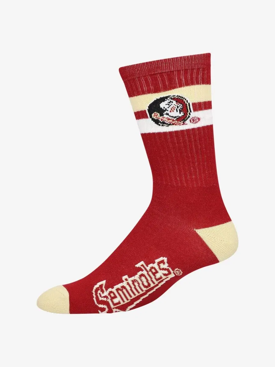 Носки с графикой Florida State Seminoles, модель Team Color Two-Stripe Starter — изображение 2 из 2, коричневый