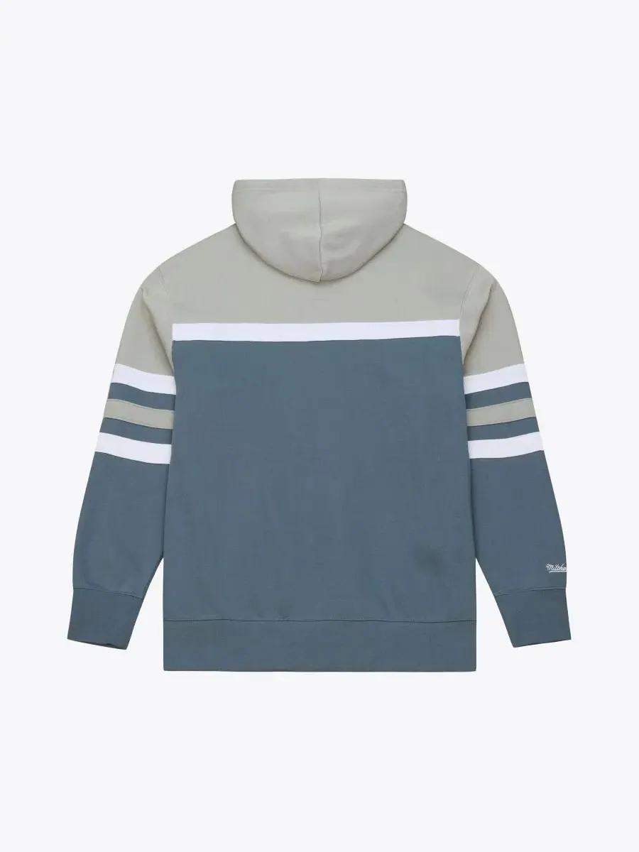Худи-оверсайз с капюшоном Thunderstorm Head Coach Mitchell & Ness — изображение 4 из 4, серый