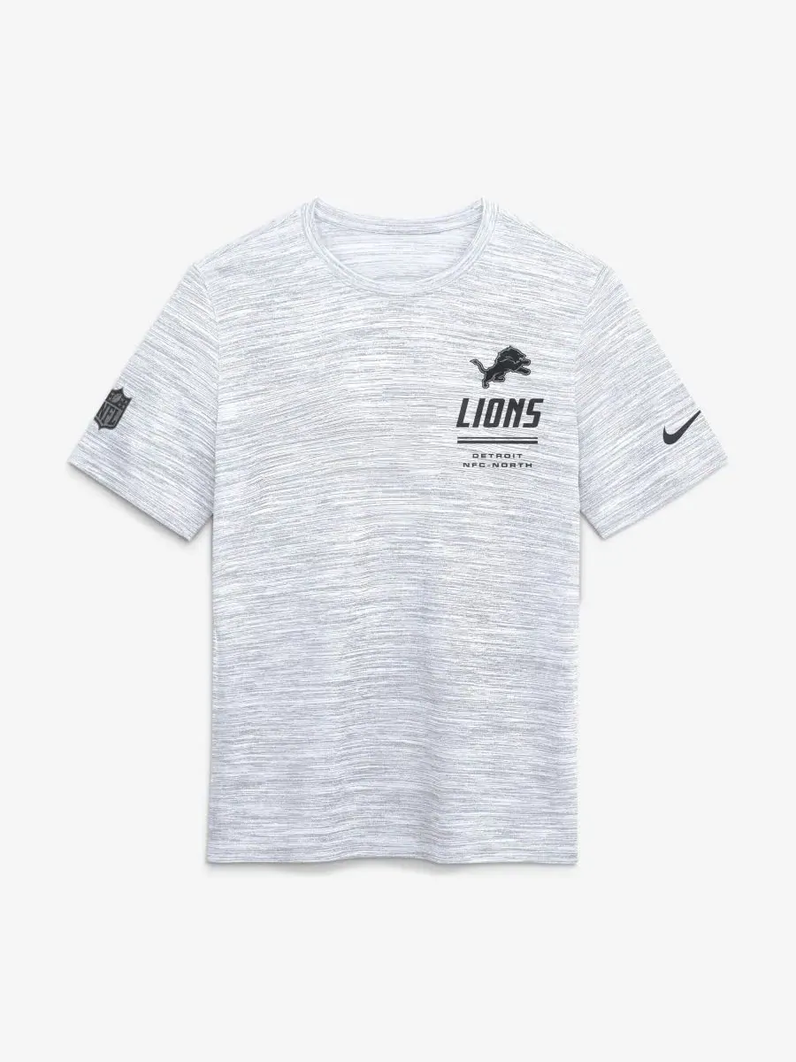 Футболка с технологией Dri-FIT, с коротким рукавом, Detroit Lions Nike — изображение 5 из 5, белый