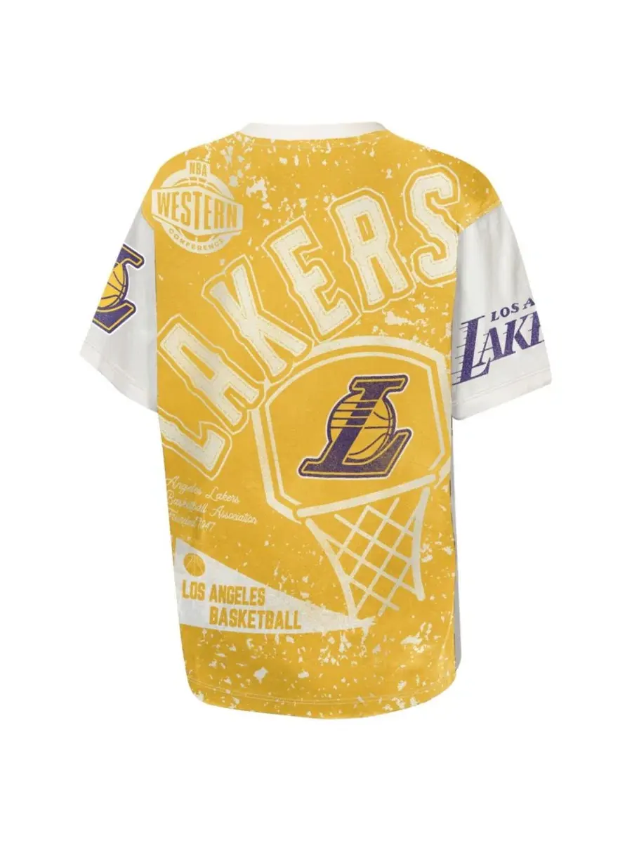 Футболка с принтом Top Player Los Angeles Lakers Outerstuff — изображение 2 из 3, бежевый