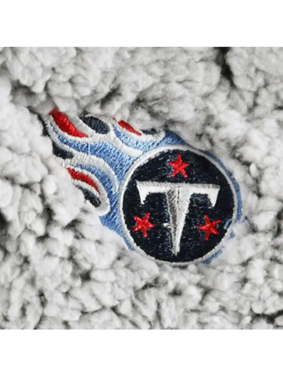 G-III 4Her by Carl Banks Женская серая куртка Tennessee Titans Sherpa с застежкой-молнией до — изображение 3 из 4, серый