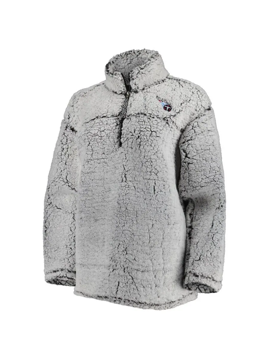 G-III 4Her by Carl Banks Женская серая куртка Tennessee Titans Sherpa с застежкой-молнией до — изображение 4 из 4, серый