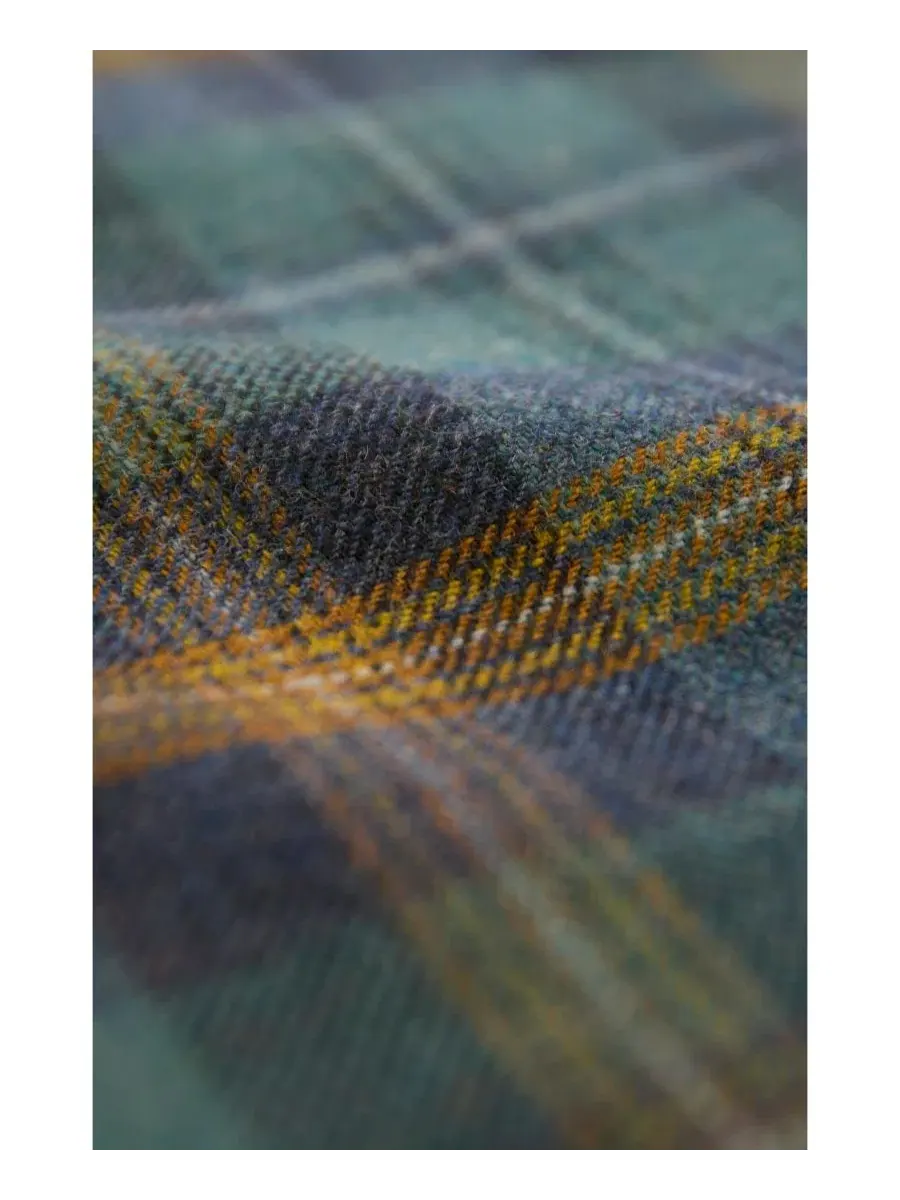 Миди-килт из шерсти с принтом тартан Celtic & Co., Teal Ochre Tartan — изображение 5 из 6