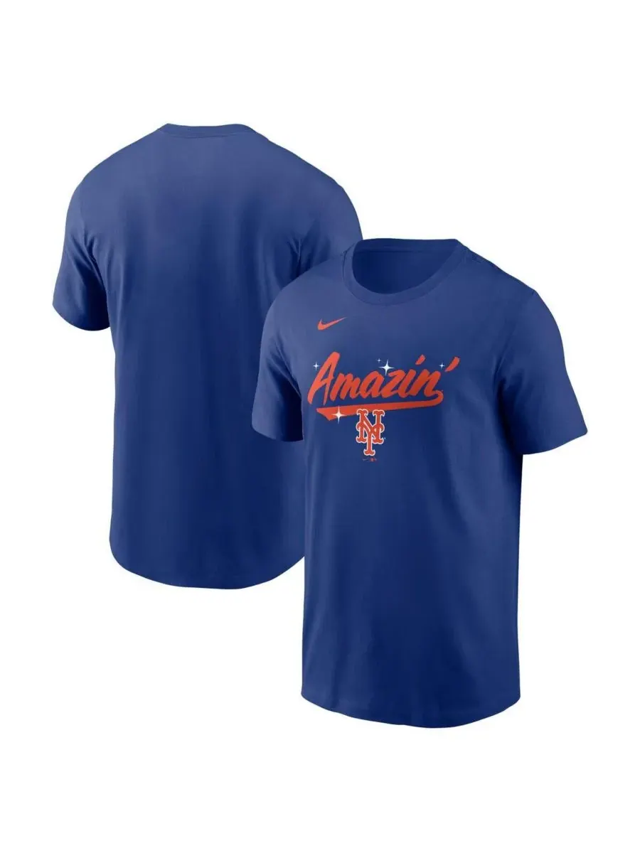 Мужская футболка Royal New York Mets с надписью "Local Hometown" Nike — изображение 1 из 3, королевский