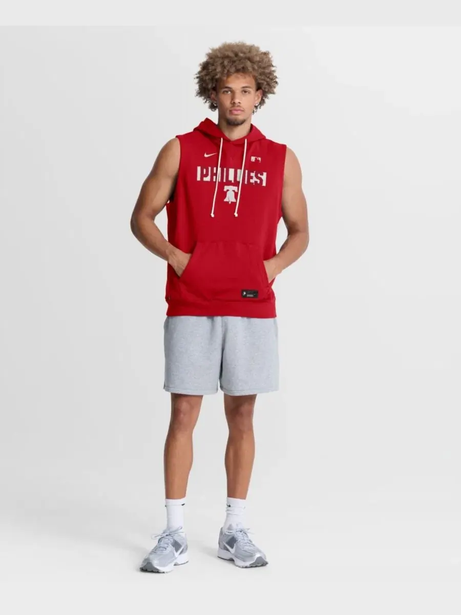 Безрукавка с капюшоном Philadelphia Phillies Nike — изображение 3 из 4, красный