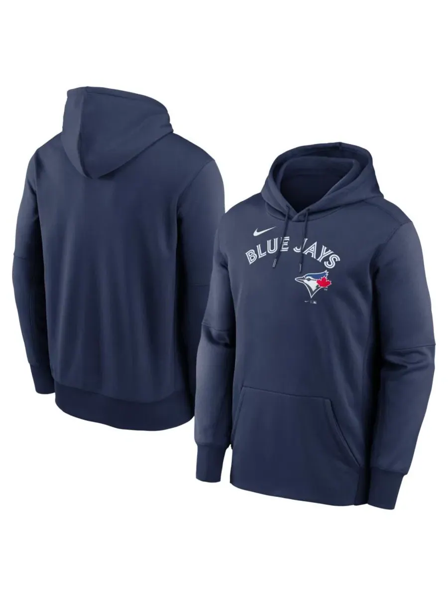 Худи Nike Therma с принтом Toronto Blue Jays — изображение 1 из 3, темно-синий