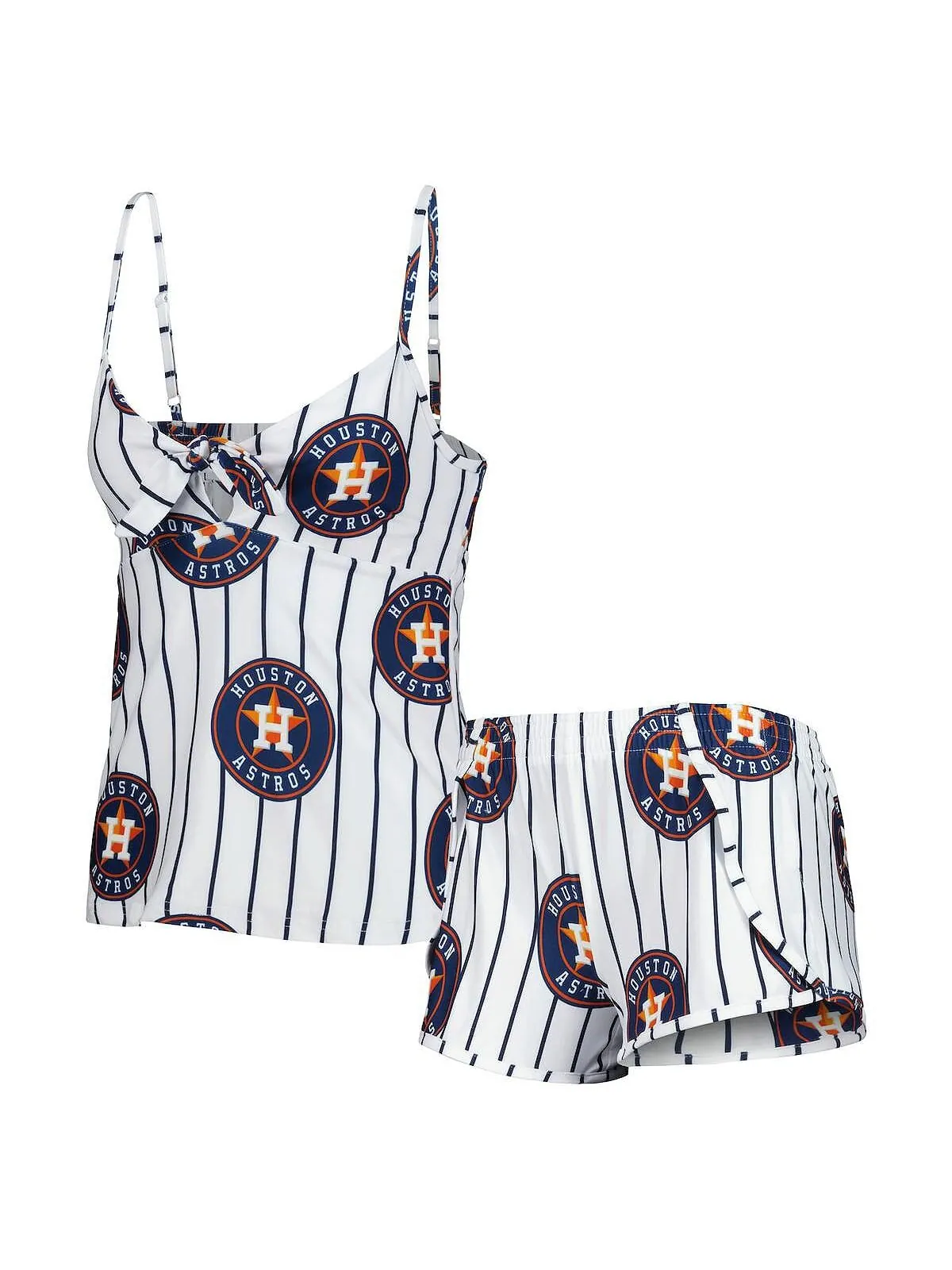 Женский белый комплект для сна с майкой и шортами с принтом Reel Houston Astros Reel Concepts Sport — изображение 1 из 1
