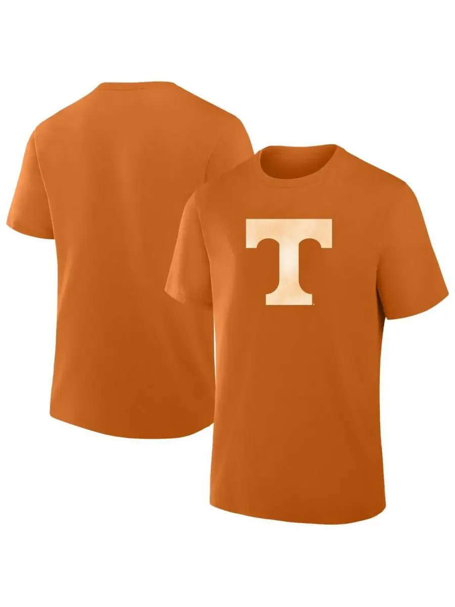 Fanatics Мужская оранжевая футболка Tennessee Volunteers большого размера с потертым логотипом — изображение 1 из 3