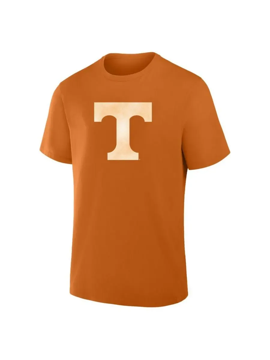 Fanatics Мужская оранжевая футболка Tennessee Volunteers большого размера с потертым логотипом — изображение 2 из 3
