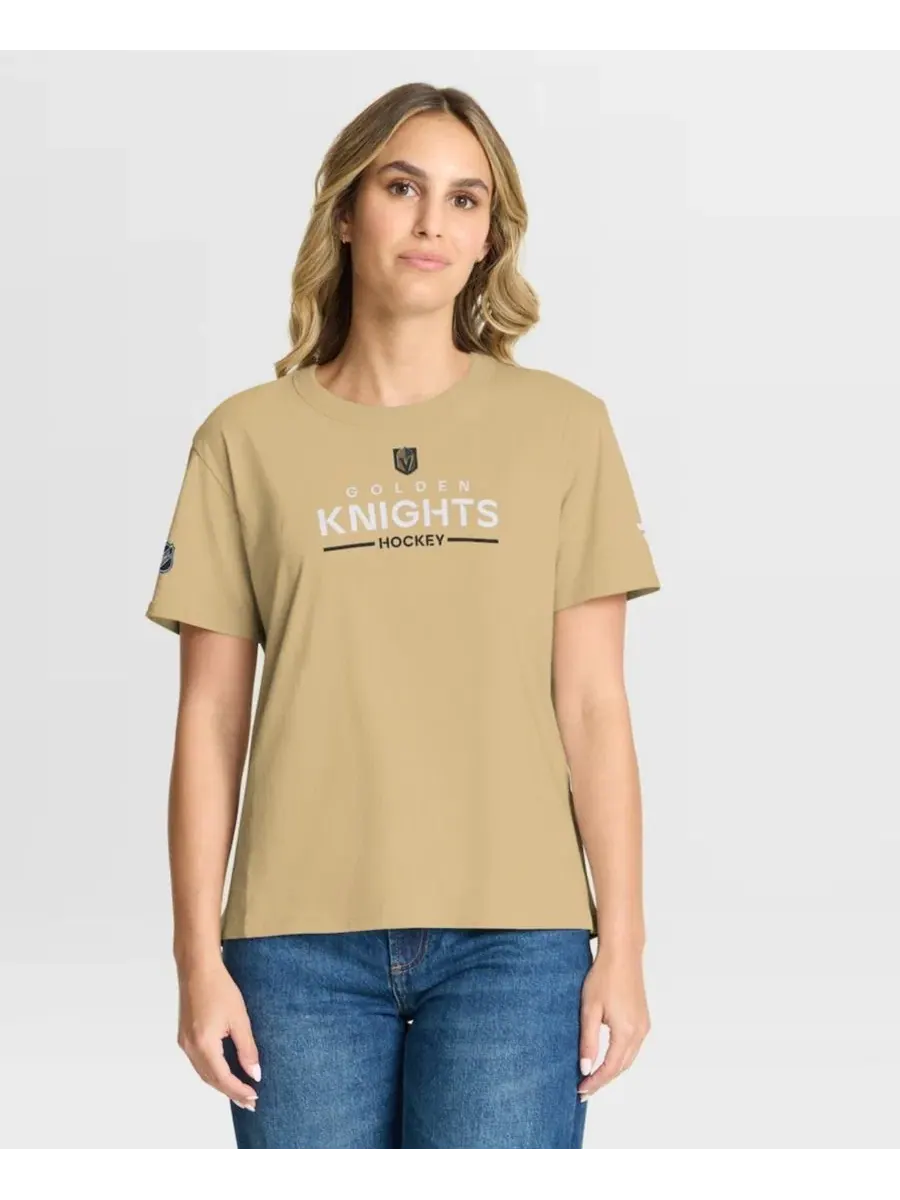 Футболка с коротким рукавом Vegas Golden Knights Authentic Pro Fanatics — изображение 3 из 5, золото