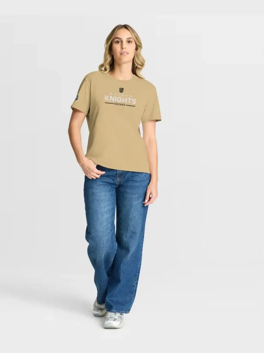 Футболка с коротким рукавом Vegas Golden Knights Authentic Pro Fanatics — изображение 5 из 5, золото