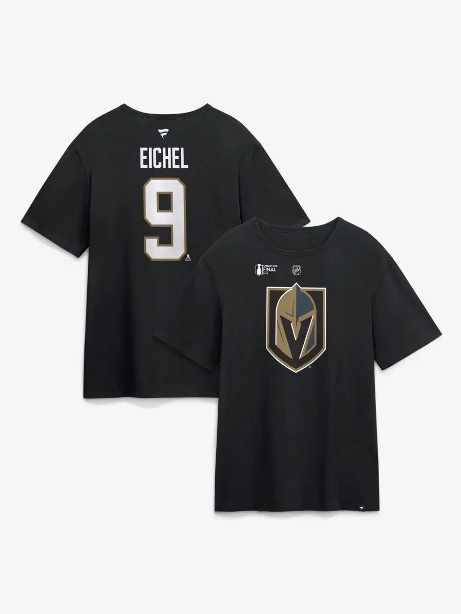 Футболка с принтом Jack Eichel Fanatics — изображение 1 из 3, черный