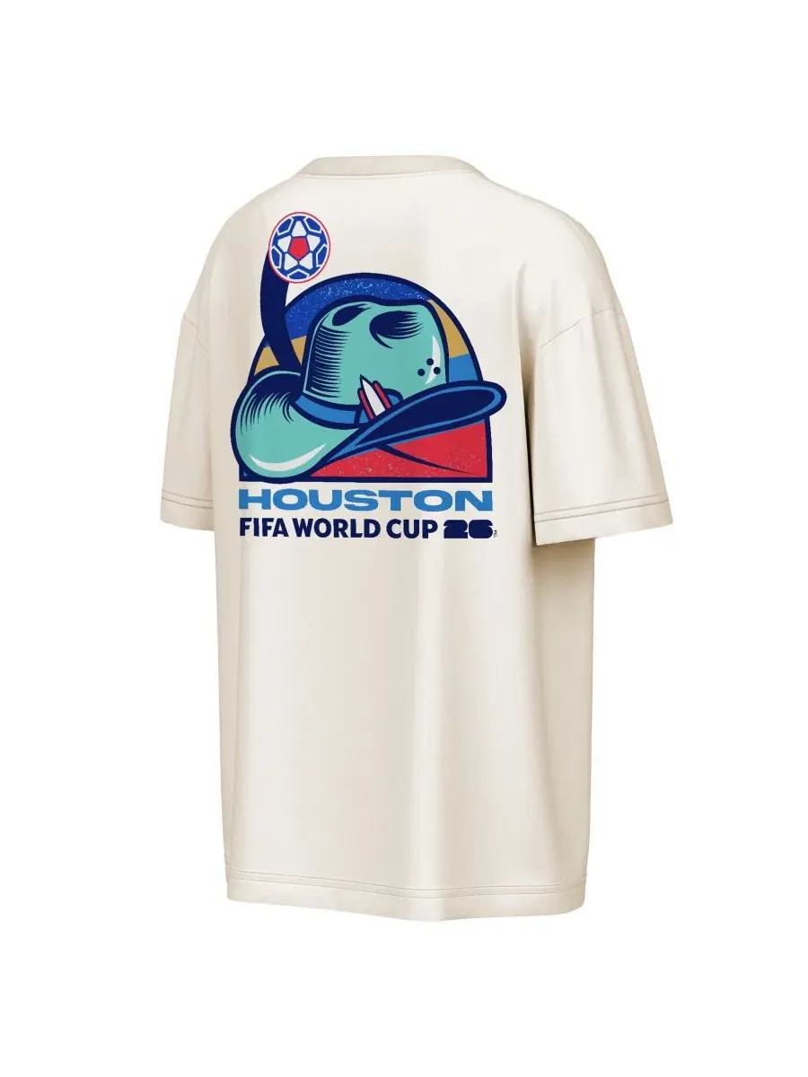 Футболка с принтом FIFA World Cup 2026 Houston Big City Poster Outerstuff — изображение 3 из 3, прозрачный