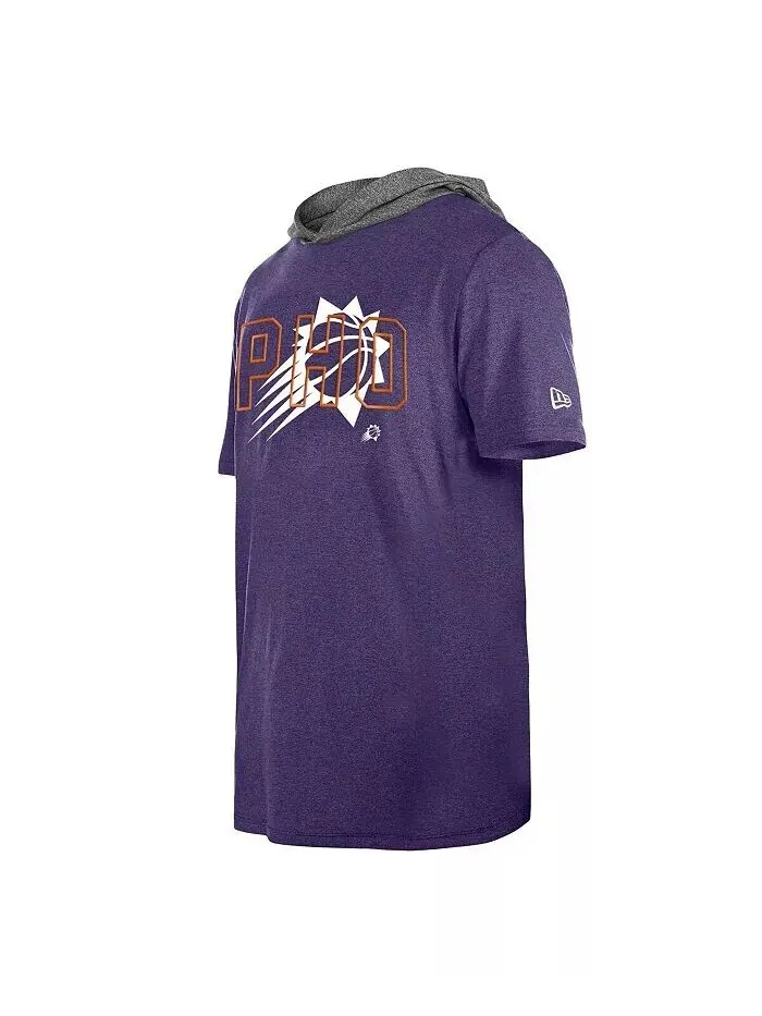 Мужская фиолетовая футболка с капюшоном Phoenix Suns Active New Era — изображение 2 из 2