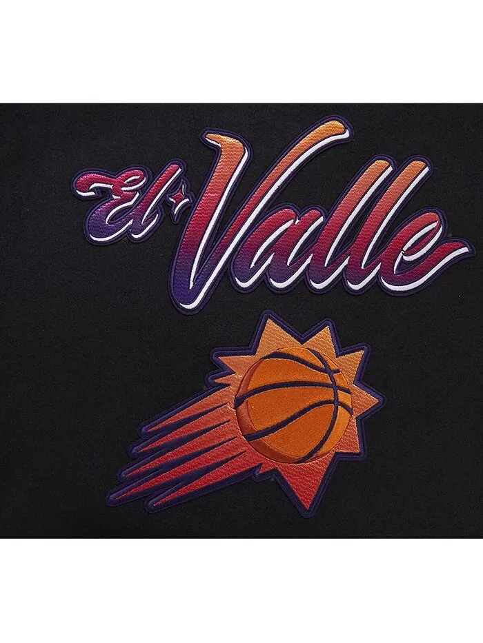 Мужская университетская куртка с молнией во всю длину Black Phoenix Suns 2023/24 City Edition Pro — изображение 3 из 4