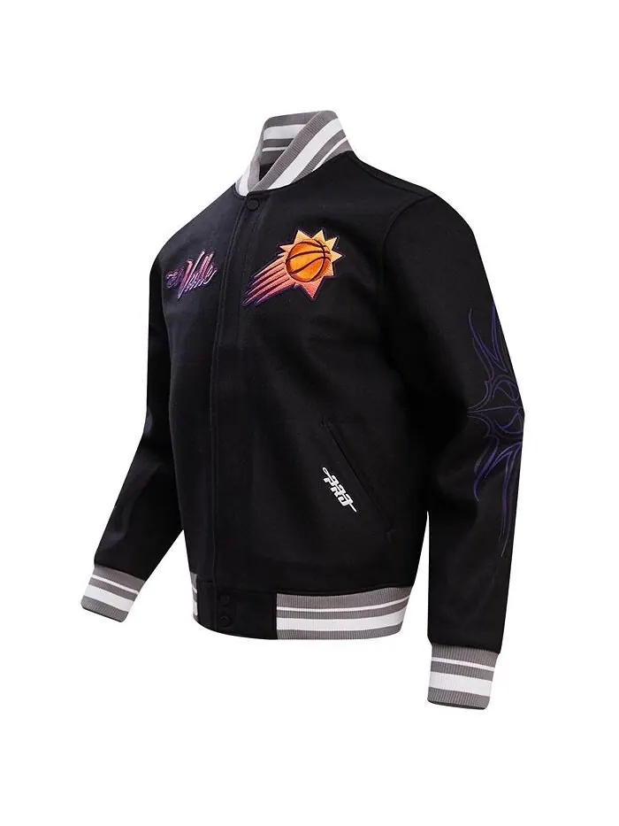 Мужская университетская куртка с молнией во всю длину Black Phoenix Suns 2023/24 City Edition Pro — изображение 4 из 4