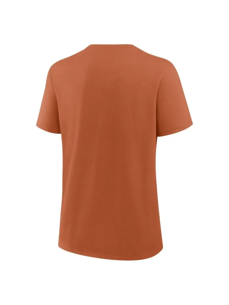 Футболка женская с принтом Primary Logo Texas Longhorns Nike — изображение 3 из 3, оранжевый