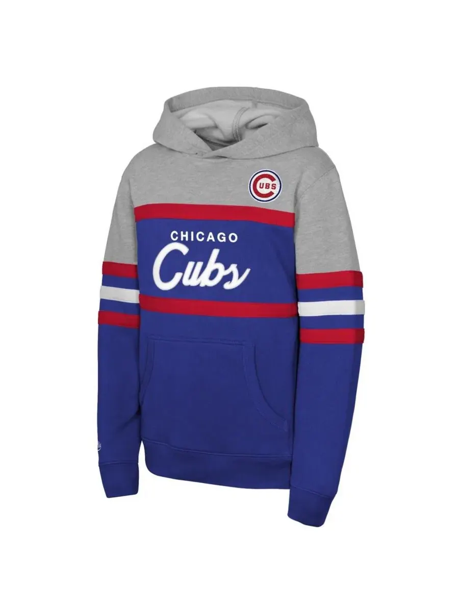 Худи-пуловер с капюшоном Chicago Cubs Mitchell & Ness — изображение 2 из 4, серый