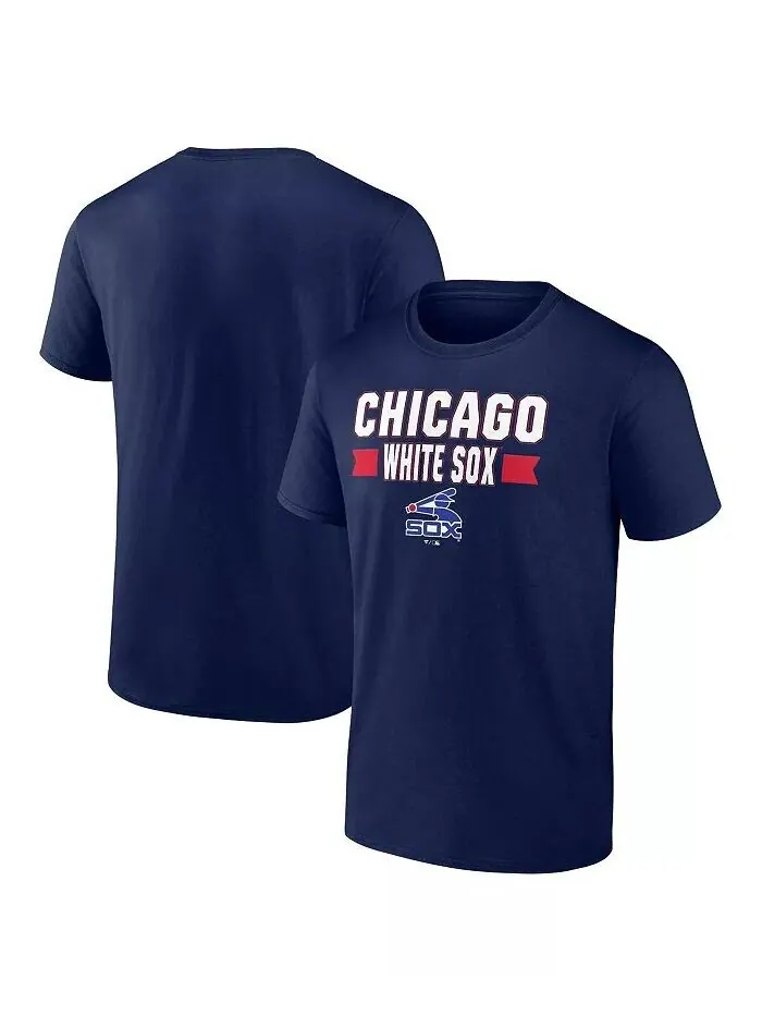 Мужская темно-синяя футболка Chicago White Sox Close Victory Fanatics — изображение 1 из 3