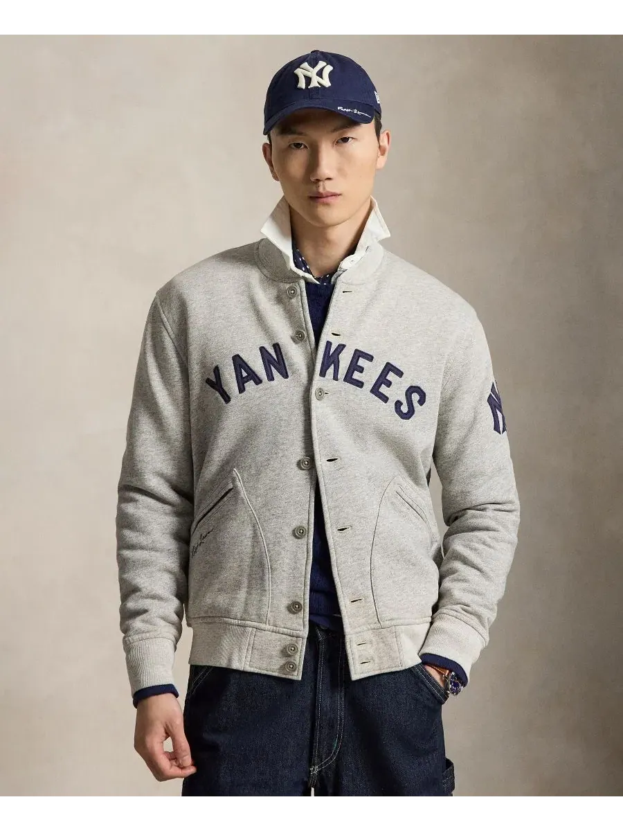 Худи с патчами Yankees Polo Ralph Lauren, Loft Heather